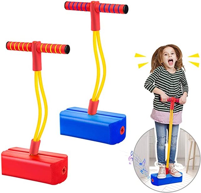 Zestaw zabaw dla dzieci - Pogo Stick Jumper - Gry sportowe służące do ćwiczeń zabawy, zarówno dla chłopców, jak i dziewczynek - Wianko - 1