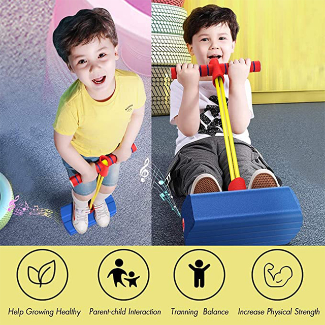 Zestaw zabaw dla dzieci - Pogo Stick Jumper - Gry sportowe służące do ćwiczeń zabawy, zarówno dla chłopców, jak i dziewczynek - Wianko - 3