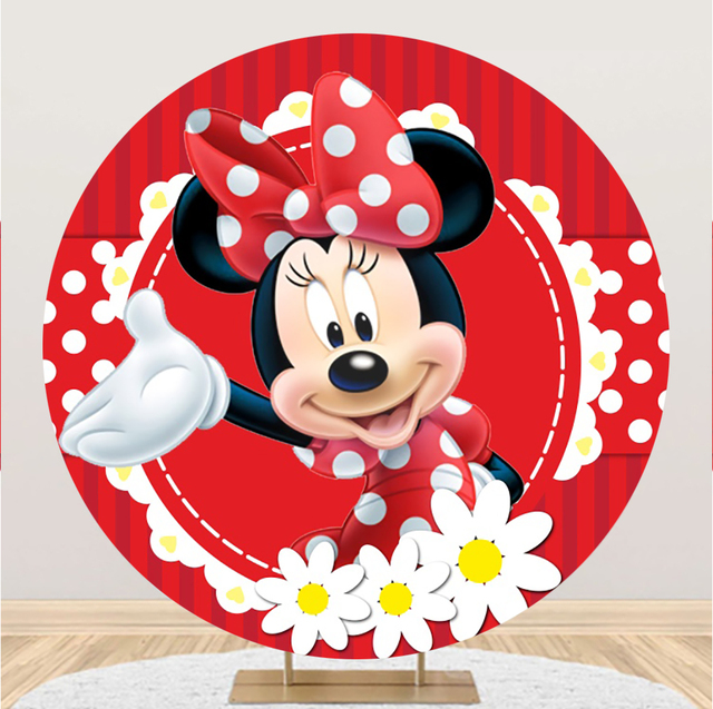 Tło imprezowe dekoracje urodzinowe dla dzieci Minnie Mickey w kształcie Disney Mickey Mouse - Wianko - 20