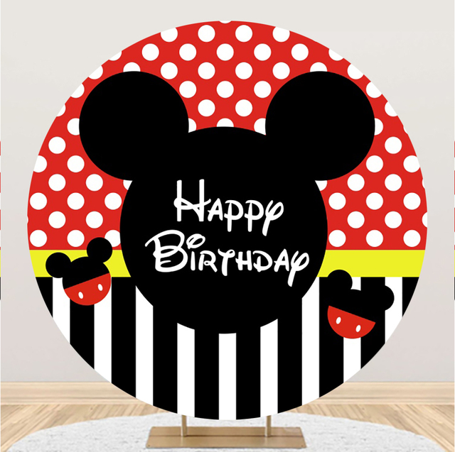 Tło imprezowe dekoracje urodzinowe dla dzieci Minnie Mickey w kształcie Disney Mickey Mouse - Wianko - 9