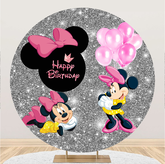 Tło imprezowe dekoracje urodzinowe dla dzieci Minnie Mickey w kształcie Disney Mickey Mouse - Wianko - 19