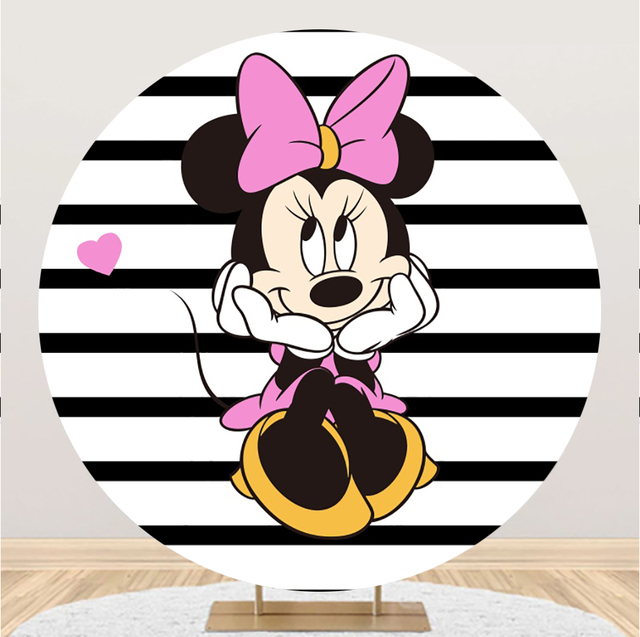 Tło imprezowe dekoracje urodzinowe dla dzieci Minnie Mickey w kształcie Disney Mickey Mouse - Wianko - 7