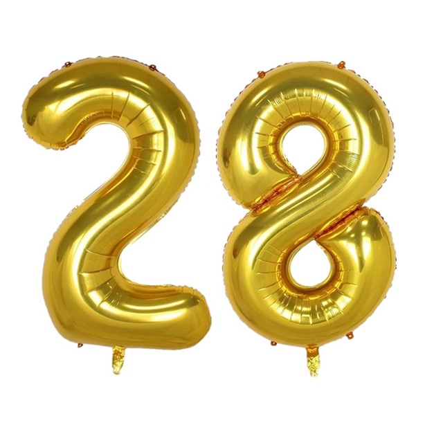 Folia Złoty Balon Banner z Cyframi 18 21 25 30 40 50 60 - Dekoracja Urodzinowa dla Dorosłych - Wianko - 15