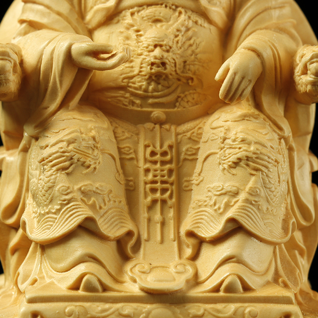 Estatua Lin Moniang, diosa morza Mazu, tallado en madera - Wianko - 10