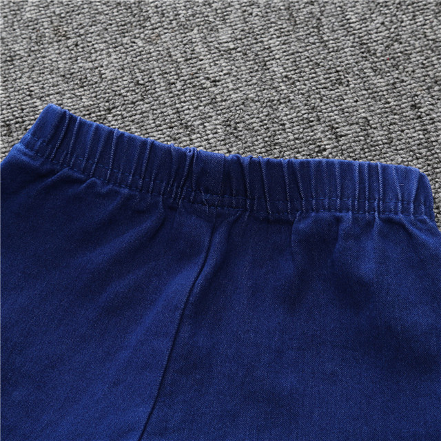 Dziewczęce obcisłe spodnie jednokolorowe dla dzieci w wieku 1-6 lat - modne jesienne spodnie jeansowe dla dziewczynek - Wianko - 4