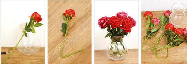 Duże piankowe róże do dekoracji ślubnych - 20 sztuk, 8cm, sztuczne główki kwiatowe, różane, DIY, bukiet panny młodej, przydomowy ogród - Wianko - 5