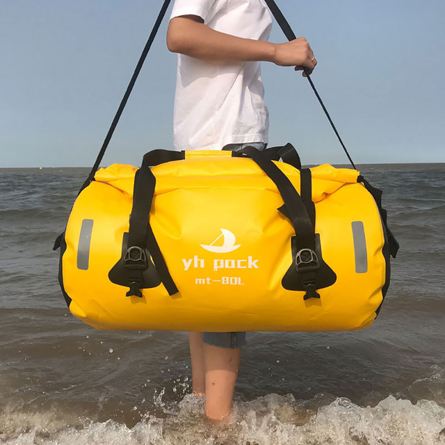 Duża torba podróżna wodoodporna na rower 40L/60L/80L - tył roweru, plaża, camping, pływanie - Wianko - 7