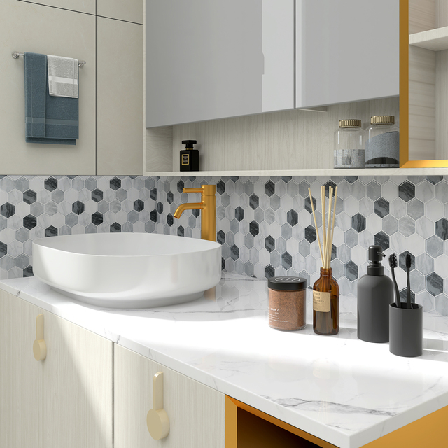Naklejki ścienne MORCART skórki 3D samoprzylepne do dekoracji wnętrza - kuchnia, łazienka, pokój (1 sztuka) - Wianko - 22