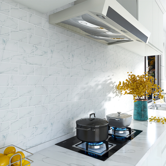 Naklejki ścienne MORCART skórki 3D samoprzylepne do dekoracji wnętrza - kuchnia, łazienka, pokój (1 sztuka) - Wianko - 8