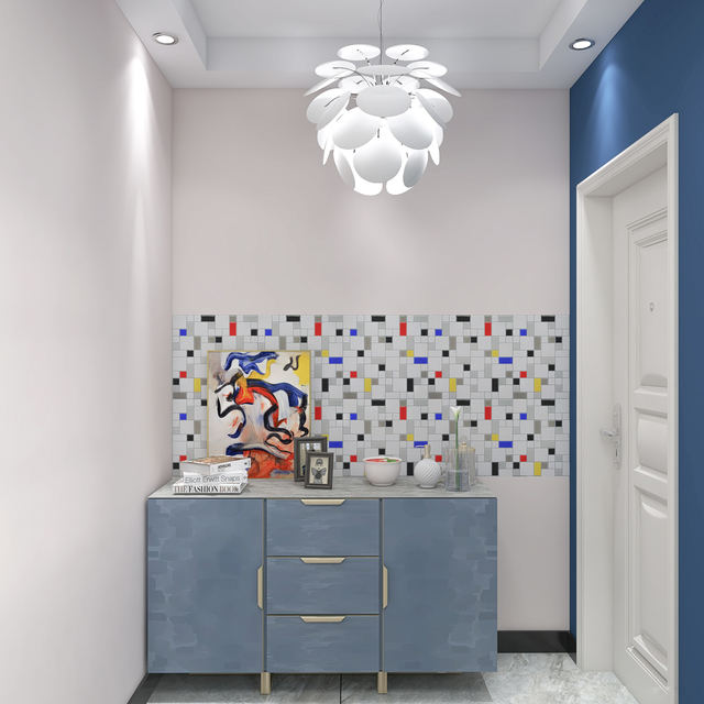 Naklejki ścienne MORCART skórki 3D samoprzylepne do dekoracji wnętrza - kuchnia, łazienka, pokój (1 sztuka) - Wianko - 14