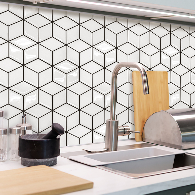 Naklejki ścienne MORCART skórki 3D samoprzylepne do dekoracji wnętrza - kuchnia, łazienka, pokój (1 sztuka) - Wianko - 12
