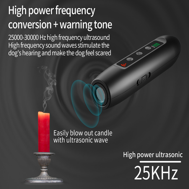 Anty hałas urządzenie przeciwko szczekaniu - odstraszacz ultradźwiękowy dla psów z 3 trybami, zasilany przez USB i akumulator - Wianko - 10