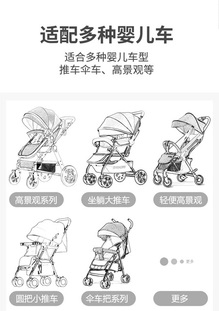 Wózek wielofunkcyjny zimowy - nakładka, śpiwór, ochrona na buty (dziecięca), siedzisko bawełniane - Wianko - 10