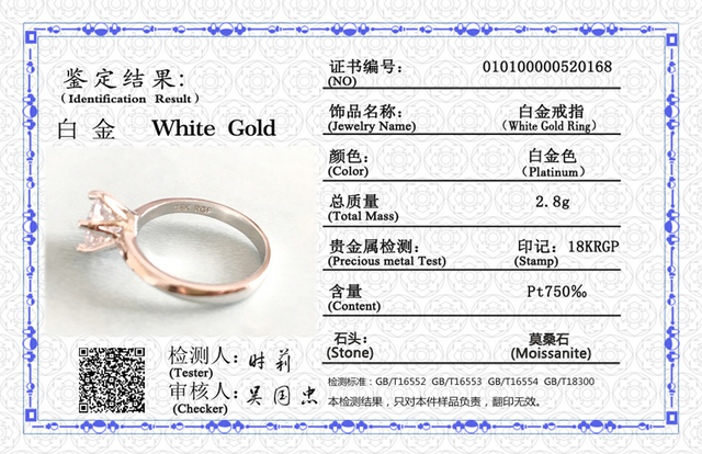 Pierścień Solitaire z cyrkoniami 2.0ct, stal 18K, srebro 925, kolor złoty, dla kobiet - Wianko - 14