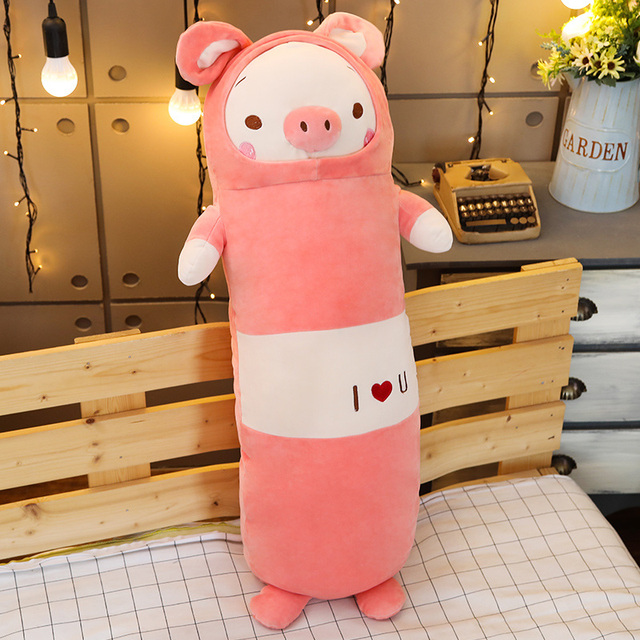 Miękka poduszka pluszowa dla zwierząt - świnia, 65 cm długa - Wianko - 6