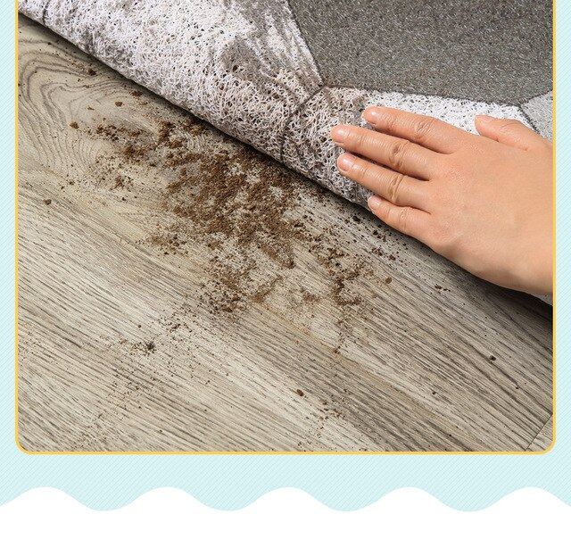 Niestandardowa wycieraczka dywan PVC - mata kuchenna i do kąpieli, odkryta i przysłaniająca, pyłoszczelna, dla przedpokoju - maty domowe - Wianko - 15