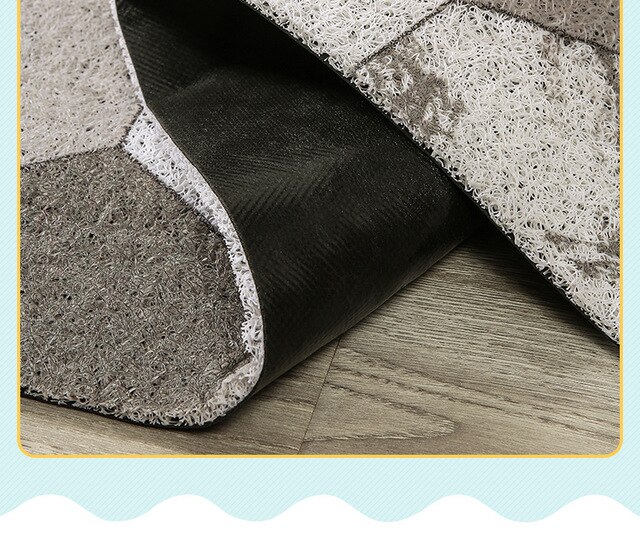 Niestandardowa wycieraczka dywan PVC - mata kuchenna i do kąpieli, odkryta i przysłaniająca, pyłoszczelna, dla przedpokoju - maty domowe - Wianko - 11