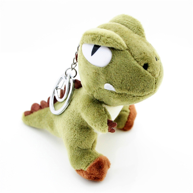 Pluszowa zabawka dla dziewczynki - breloczek w kształcie wypchanej krowy dinozaura - różne wzory - 12cm - Wianko - 8