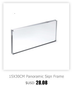 Stojak na menu z panelami akrylowymi do restauracji, ramka na zdjęcia z magnesami, drewniane biurko A6/A5/A4 - Wianko - 3