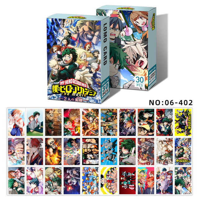 Plakat Lomo karta pocztówka Photocard Anime Haikyuu, mój bohater Academia, atak na Titan, Fairy Tail, Re: Zero - kolekcja 30 sztuk - Wianko - 4