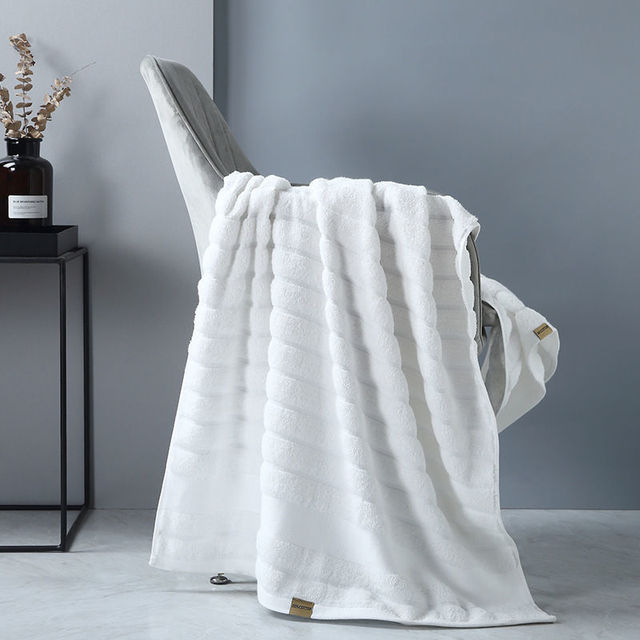 Zestaw 3 miękkich ręczników kąpielowych dla dorosłych z 100% bawełny, bardzo chłonnych - Wianko - 15