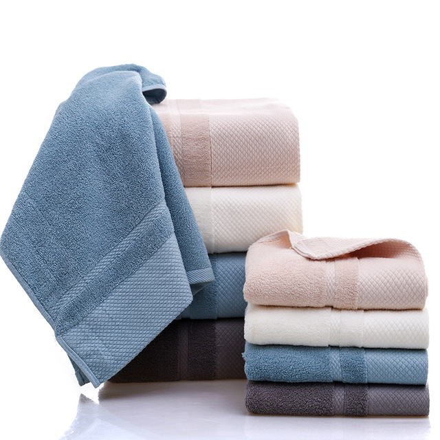 Zestaw 3 miękkich ręczników kąpielowych dla dorosłych z 100% bawełny, bardzo chłonnych - Wianko - 22