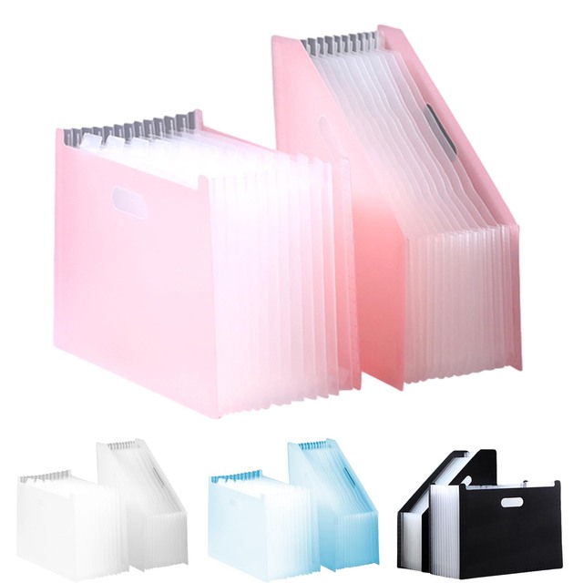 Folder na dokumenty przenośny z wieloma warstwami przechowywania, rozkładane biurko, idealne dla materiałów biurowych - Wianko - 1
