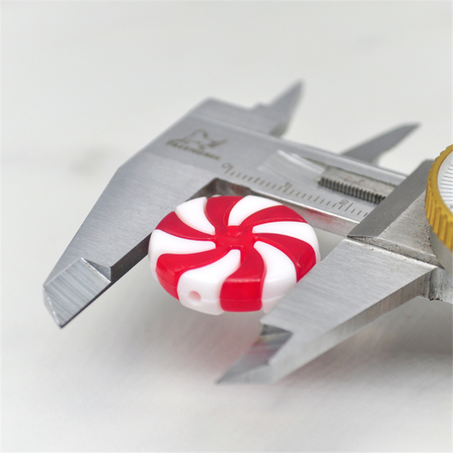 Wisiorek dekoracyjny na choinkę - symulacja Lollipop, czerwono-białe cukierki - nowość 2022 - Wianko - 9
