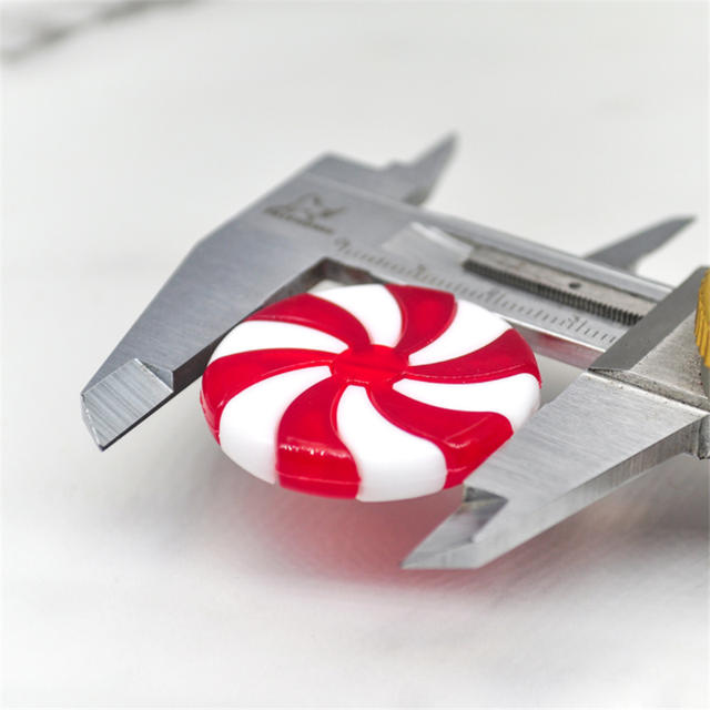 Wisiorek dekoracyjny na choinkę - symulacja Lollipop, czerwono-białe cukierki - nowość 2022 - Wianko - 10