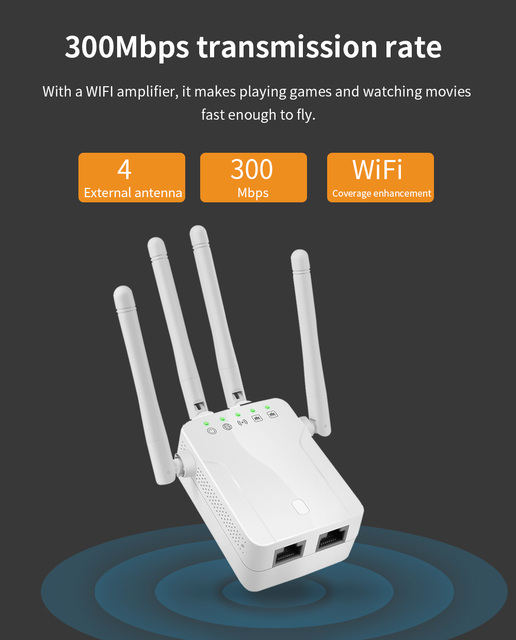 Bezprzewodowy Router Wi-Fi DISOUR M-95B 300M z Wzmacniaczem Sygnału dla Domu i Biura, Repeater, Extender 4 Anteny - Wianko - 7