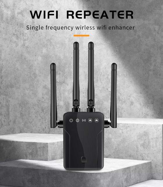 Bezprzewodowy Router Wi-Fi DISOUR M-95B 300M z Wzmacniaczem Sygnału dla Domu i Biura, Repeater, Extender 4 Anteny - Wianko - 1
