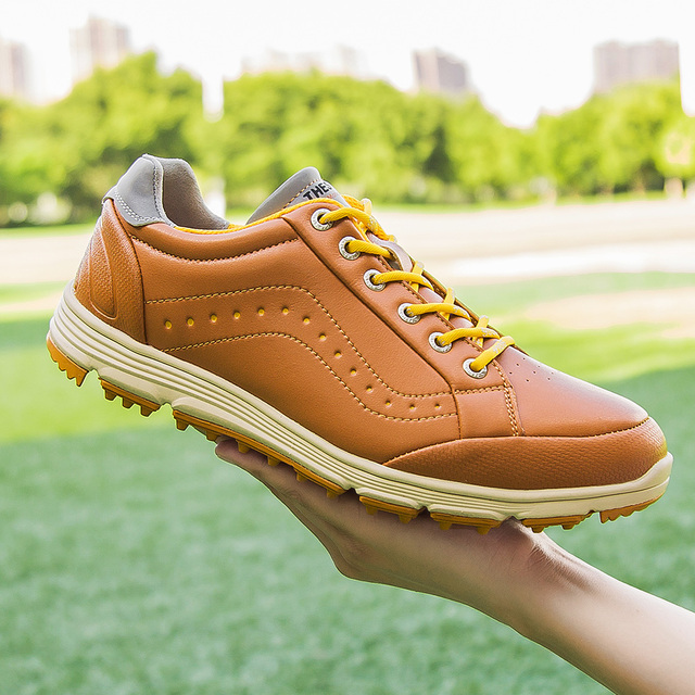 Męskie golfowe buty czarne wysokiej jakości - wodoodporne, wygodne i antypoślizgowe trampki BINBINNIAO - Wianko - 13