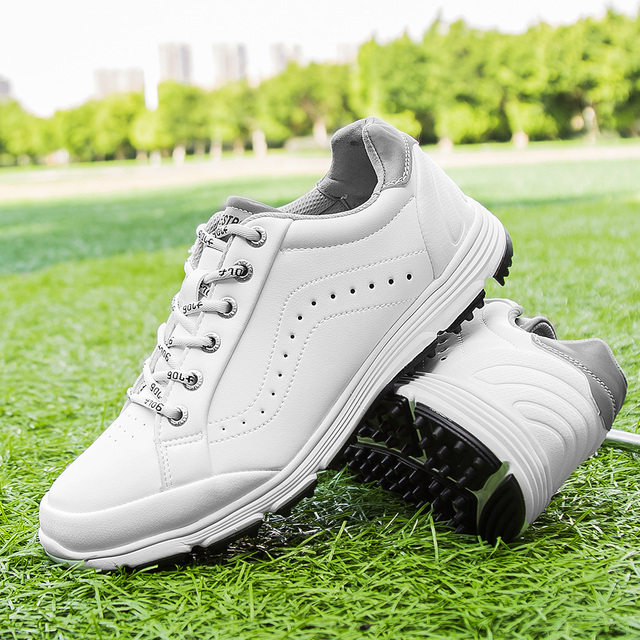 Męskie golfowe buty czarne wysokiej jakości - wodoodporne, wygodne i antypoślizgowe trampki BINBINNIAO - Wianko - 4
