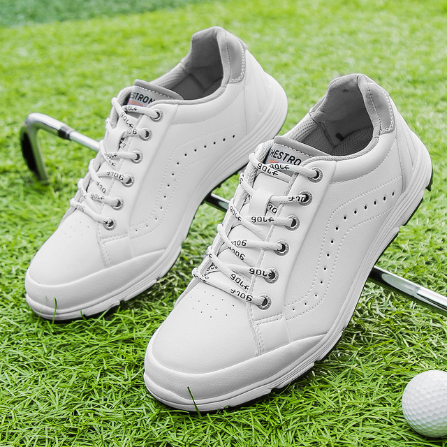 Męskie golfowe buty czarne wysokiej jakości - wodoodporne, wygodne i antypoślizgowe trampki BINBINNIAO - Wianko - 6