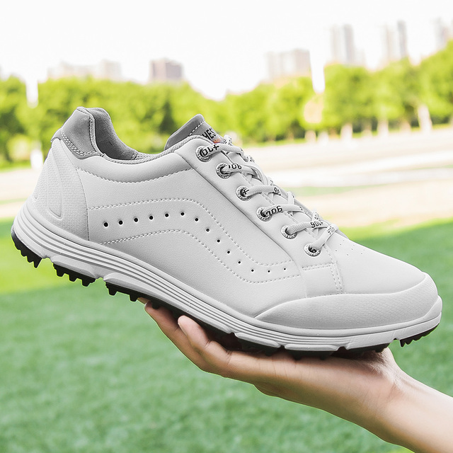 Męskie golfowe buty czarne wysokiej jakości - wodoodporne, wygodne i antypoślizgowe trampki BINBINNIAO - Wianko - 3