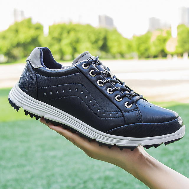 Męskie golfowe buty czarne wysokiej jakości - wodoodporne, wygodne i antypoślizgowe trampki BINBINNIAO - Wianko - 18