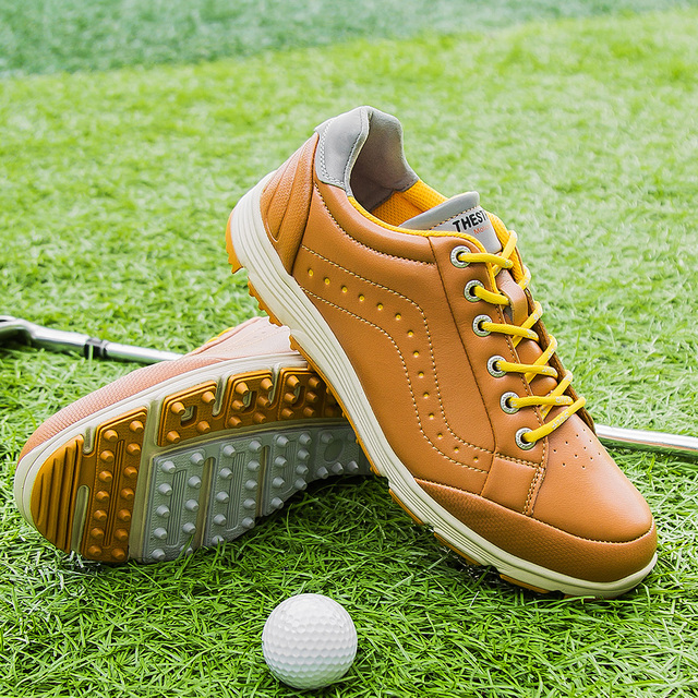 Męskie golfowe buty czarne wysokiej jakości - wodoodporne, wygodne i antypoślizgowe trampki BINBINNIAO - Wianko - 17