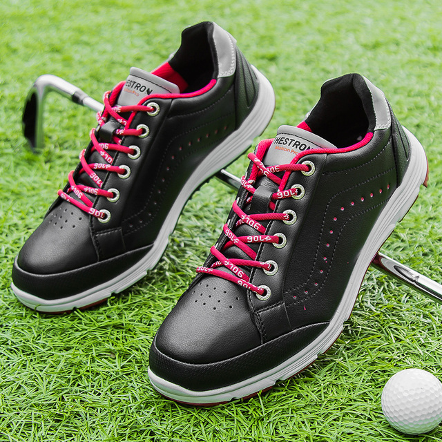 Męskie golfowe buty czarne wysokiej jakości - wodoodporne, wygodne i antypoślizgowe trampki BINBINNIAO - Wianko - 11