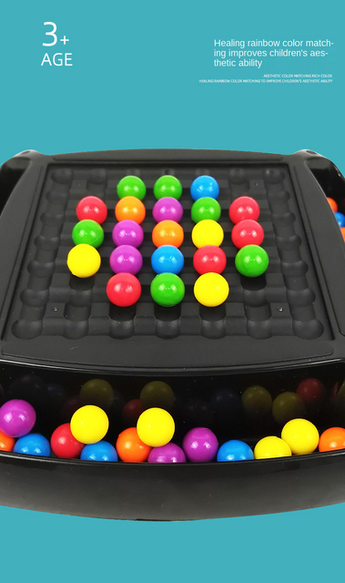 Edukacyjna, interaktywna Rainbow Ball Montessori dla dzieci - eliminacja stresu i nauka kolorów i kształtów - Wianko - 7