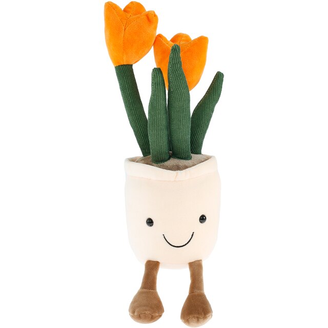 Pluszowe sukulentowe zabawki - tulipan wypchana lalka roślina dekoracyjna dla dzieci - Wianko - 8
