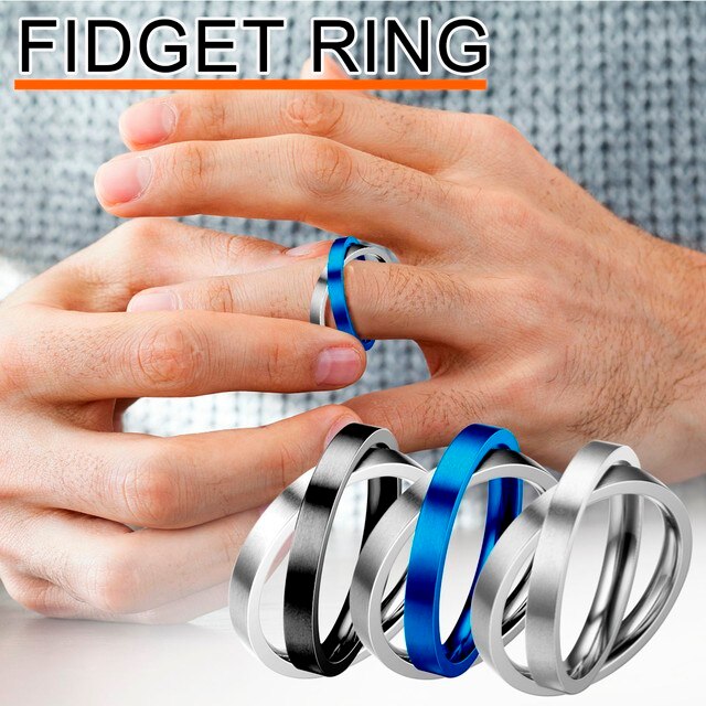 Nowy Fidget Spinner - pierścień pojedynczej cewki spiralny do obrotu, antystresowa zabawka dla kobiet i dziewczyn, prezent - Wianko - 1