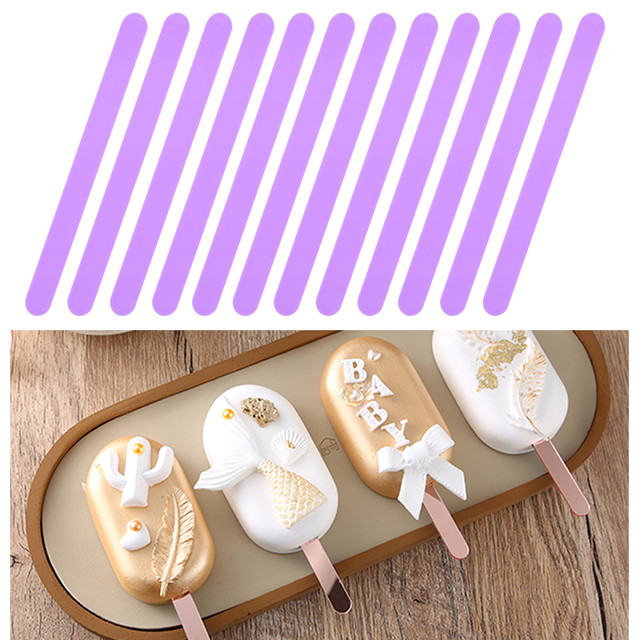 20/50/100 sztuk wielokrotnego użytku patyczki do lodów Cakesicle akrylowe dla rodziców i dzieci DIY Craft Lolly narzędzia - Wianko - 31