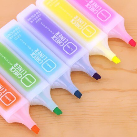Zakreślacz marker pen neon, duża pojemność, świeże kolorowe cukierki piśmienne - Wianko - 3