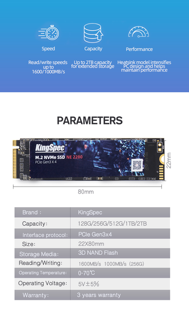 Wewnętrzny dysk SSD KingSpec M.2 NVMe 256GB/512GB/1TB PCIe NVME 2280 HDD - Wianko - 6