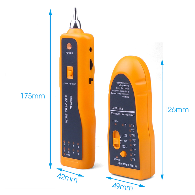 Kebidumei Tester kabli wielofunkcyjny - wykrywacz przewodów sieciowych RJ11 RJ45 Tracer Test - Wianko - 4