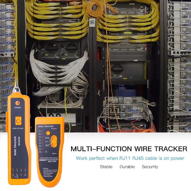 Kebidumei Tester kabli wielofunkcyjny - wykrywacz przewodów sieciowych RJ11 RJ45 Tracer Test - Wianko - 10