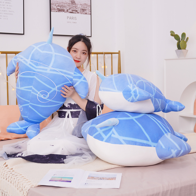 Pluszowy wieloryb oceaniczny 40/60/80CM - seksowny anime, oryginalny, wypchany poduszką, dla dzieci, idealny na prezent, zwierzęta pluszowe - Wianko - 3
