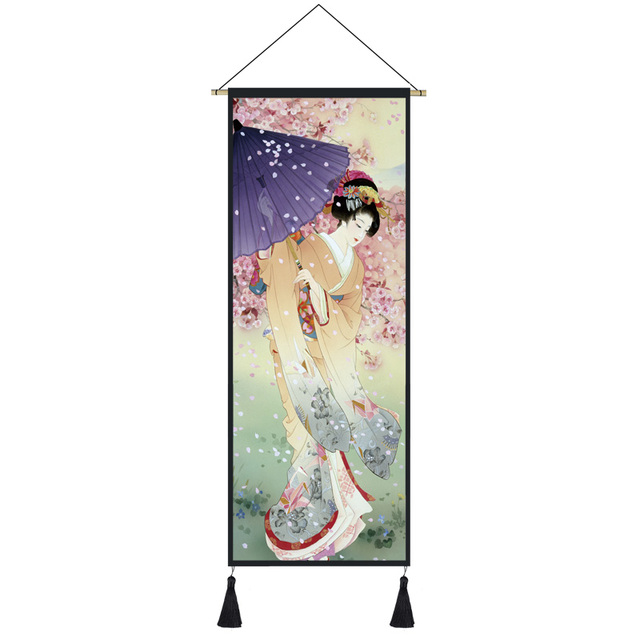 Plakat Retro japońskiej gejszy - styl ukiyo-e, dekoracja ściany w domu - Wianko - 9