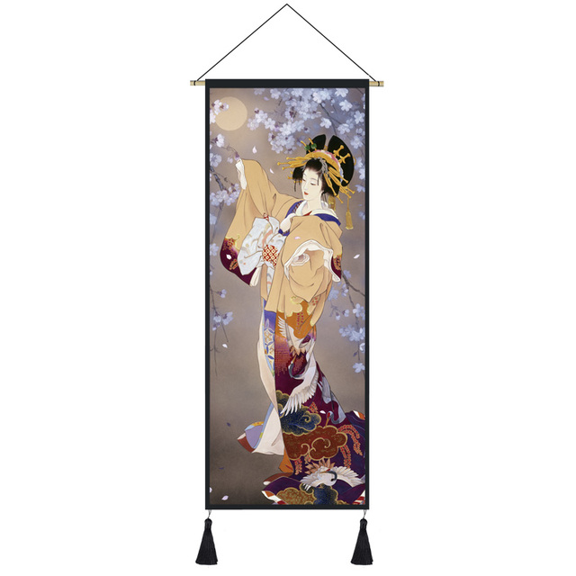Plakat Retro japońskiej gejszy - styl ukiyo-e, dekoracja ściany w domu - Wianko - 10