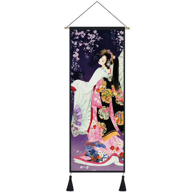 Plakat Retro japońskiej gejszy - styl ukiyo-e, dekoracja ściany w domu - Wianko - 8
